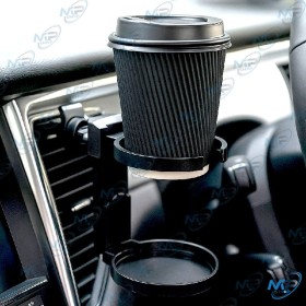 📱Porte Gobelet Voiture Double K812 – Support Boisson Universel pour Grille d’Aération