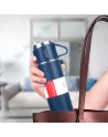💧Coffret Thermos Voyage 500ml Inox - Bouteille + 2 Tasses, 12h Chaud/Froid