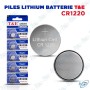 🔋 Pile Lithium T&E CR1220 3V – Batterie Bouton Haute Performance pour Montres, Télécommandes, Calculatrices et Appareils Électr