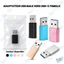 🔌 Adaptateur USB-A Mâle vers USB Type-C Femelle OTG USB 3.0 Haute Vitesse – Compatible Smartphone, Tablette et PC