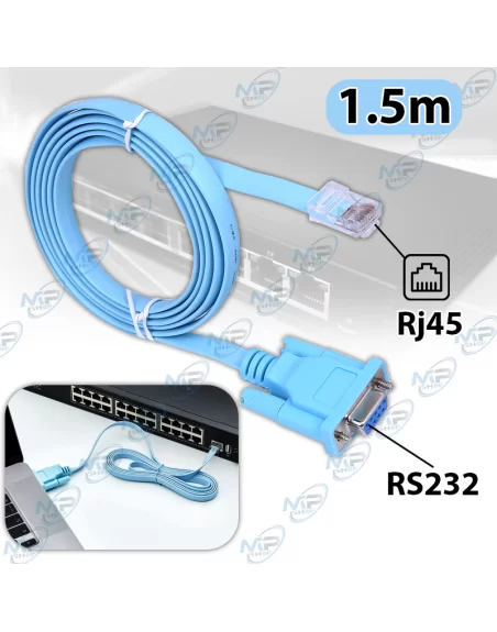 CABLE CONSOLE RJ45 VERS RS232 MALE