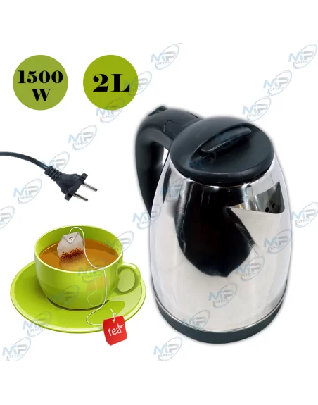 🔄Bouilloire Électrique Inox 2L | 1500W Chauffage Ultra-Rapide