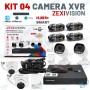 📹 Kit Vidéosurveillance ZEXIVISION 4 Caméras XVR 5MP 4K – DVR H.265+ Full Color 24/7 avec Audio, HDMI & Alarme