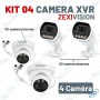 📹 Kit Vidéosurveillance ZEXIVISION 4 Caméras XVR 5MP 4K – DVR H.265+ Full Color 24/7 avec Audio, HDMI & Alarme