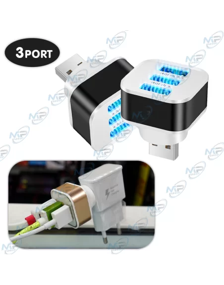 ⚡️Dungle Hub USB 3 Ports | Extension Ultra-Compacte et Rapide | Charge et Data