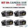📹 Kit Vidéosurveillance ZEXIVISION 4 Caméras XVR 5MP 4K – DVR H.265+ Full Color 24/7 avec Audio, HDMI & Alarme