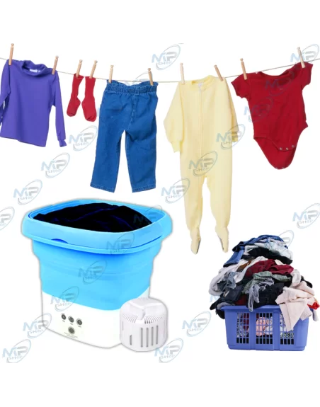 🧺Mini machine à laver portable pliable 4.5L | Sous-vêtements & Voyage