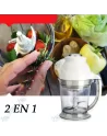🌪️Mini Hachoir Électrique & Blender 2-en-1 Compact | 250W | Cuisine Facile