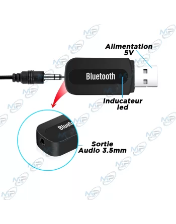 ADAPTATEUR/RECEPTEUR USB AUDIO BLUETOOTH