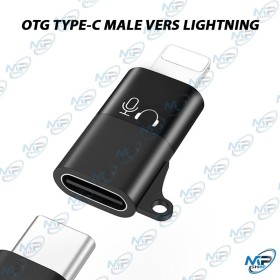 🔌 Adaptateur OTG USB Type-C Mâle vers Lightning – Connecteur Audio et Données pour Appareils Lightning