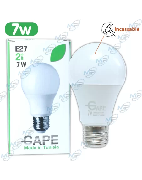 AMPOULE LED INCASSABLE E27 7W