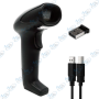 📡 Douchette Lecteur Code-Barres Sans Fil 1D – Scanner Barcode avec Récepteur USB pour Caisse et Stock