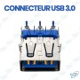 💻 Connecteur USB 3.0 Femelle à Souder – Port USB Type-A 9 Broches pour Réparation et Assemblage Électronique