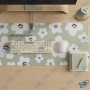 🖱️ Tapis Souris Grand Format XXL 89,5 × 39,5 cm – Desk Mat Floral Vert pour Bureau et PC