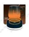 ♨️Chauffe-Tasse Électrique 55°C - Détecteur Gravité, Mug Céramique Luxe