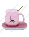♨️Chauffe-Tasse Électrique 55°C - Détecteur Gravité, Mug Céramique Luxe