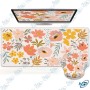 🖱️ Tapis de Souris Grand Format 89,5 x 39,5 cm – Tapis de Bureau XXL Motif Floral Coloré