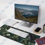 🖱️ Tapis Souris Grand Format 89,5 × 39,5 cm – Motif Floral Vert