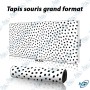 🖱️ Tapis Souris Grand Format 89,5 × 39,5 cm – Motif Léopard Noir & Blanc