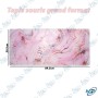 🖱️ Tapis Souris Grand Format 89,5 × 39,5 cm – Mouse Pad XXL Marbré Rose & Or pour Bureau et PC