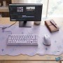 🖱️ Tapis Souris Grand Format 88,5 × 39 cm – Mouse Pad XXL Lavande avec Papillons et Étoiles