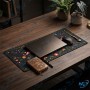 🖱️ Tapis Souris Grand Format – 89,5 × 39,5 cm – Motif Papillon & Fleurs