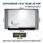 🖥️ Écran PC Portable 15.6" Slim 30 Pins FHD 1920x1080 N156HGA-EA3 – Dalle LCD de Remplacement