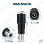 🔌 Adaptateur d’Alimentation Jack DC 5.5×2.1mm Femelle vers 7.9×0.9mm Mâle – Connecteur pour Alimentation PC Portable