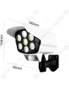 🚨Lampe de Sécurité Solaire 77 LED avec Télécommande & Détecteur PIR | Effet Caméra