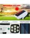 🚨Lampe de Sécurité Solaire 77 LED avec Télécommande & Détecteur PIR | Effet Caméra