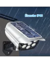🚨Lampe de Sécurité Solaire 77 LED avec Télécommande & Détecteur PIR | Effet Caméra