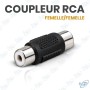 🔌 Coupleur RCA Femelle vers Femelle – Adaptateur Audio Stéréo pour Prolonger et Relier des Câbles RCA