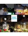 🚨Lampe de Sécurité Solaire 77 LED avec Télécommande & Détecteur PIR | Effet Caméra