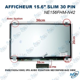 copy of copy of Écran Laptop 15.6" LED Slim Full HD 30 Pin