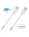 🔗Câble Jack 3.5mm Mâle (3 Bandes) vers USB Mâle | Connexion AUX