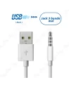 🔗Câble Jack 3.5mm Mâle (3 Bandes) vers USB Mâle | Connexion AUX