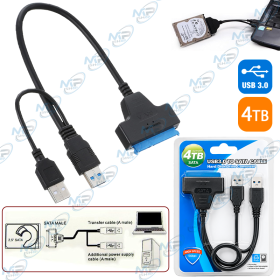 🔌 Adaptateur USB 3.0 vers SATA 2,5" – Câble USB 3.0 pour HDD/SSD SATA jusqu’à 4 To – 5 Gbps
