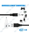 CABLE DE CHARGE MANETTE PS3 1.5m