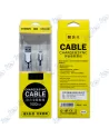 CABLE IPHONE TISSU GRIS