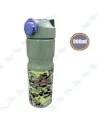 🥤Bouteille Sport Paille 800ml Camouflage | Anti-fuite, Sans BPA, Design Robuste