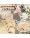 🚀Mousseur à Lait Électrique USB 3 Vitesses - Fouet et Batteur Portable