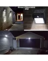 ☀️Lampe Solaire LED Extérieur Puissante IP65 | Capteur Mouvement PIR