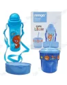 🎒Kit Goûter Enfant Renga Kai Set 3-en-1 | Gourde Paille Boîte Repas