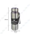 💧Bouteille Isotherme Inox 600ml - Café Chaud 8H, Froid 12H