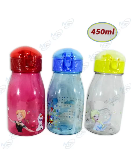 Bouteille D'EAU POUR  ENFANT AVEC PAILLE 450ML