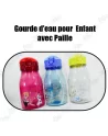 Bouteille D'EAU POUR  ENFANT AVEC PAILLE 450ML