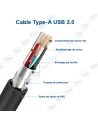 CABLE USB 2.0 MAL/MAL 1.5