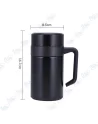 THERMOS EN ACIER INOXYDABLE TASSE 400ML AVEC POIGNÉE