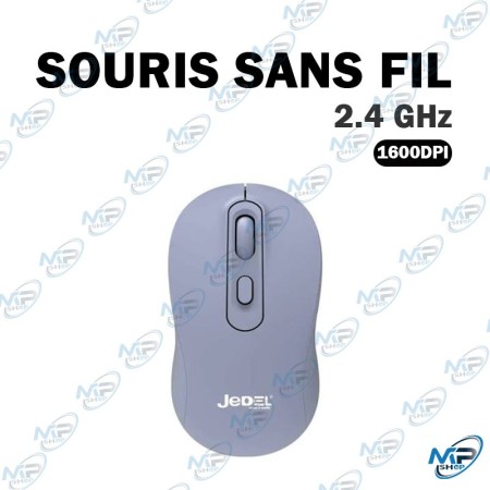 🖱️ Souris Sans Fil JEDEL W926-BK – 2,4 GHz, 1600 DPI, Ergonomique avec Récepteur USB