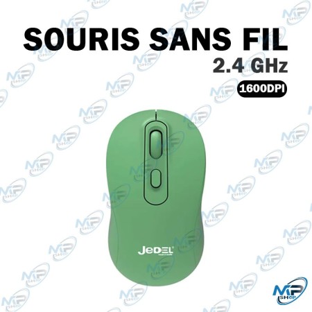 🖱️ Souris Sans Fil JEDEL W926-BK – 2,4 GHz, 1600 DPI, Ergonomique avec Récepteur USB